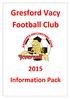 Gresford Vacy Football Club Information Pack