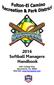 2016 Softball Managers Handbook