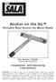 Anchor on the Go. Portable Roof Anchor for Metal Roofs. Part Number Patent Number Installation and Operating Instructions