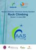 Western Australian Adventure Activity Standard Rock Climbing Version 1.2 June 2009