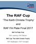 RAF FA Plate Final. RAF Leeming v RAF Benson. RAF Cup The Keith Christie Trophy. RAF Waddington v RAF Honington