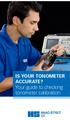 IS YOUR TONOMETER ACCURATE? Your guide to checking tonometer calibration