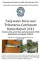 Fairywater River and Tributaries Catchment Status Report 2011 Conservation, protection and assessment of fish populations and aquatic habitats