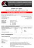 SAFETY DATA SHEET ISSUED SEPTEMBER 2014 (VALID 5 YEARS FROM DATE OF ISSUE) SCGO SOLUBLE CUTTING FLUID G.P