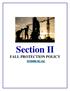 Section II FALL PROTECTION POLICY