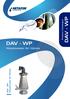 DAV - WP DAV - WP. Wastewater Air Valves. Product Catalogue. (Wastewater Air Valves) DAV - WP