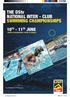 THE DStv NATIONAL INTER - CLUB SWIMMING CHAMPIONSHIPS