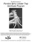 Florida's Spiny Lobster Trap Certificate Program
