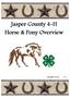 Jasper County 4-H Horse & Pony Overview