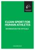 CLEAN SPORT FOR HUMAN ATHLETES
