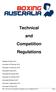 Technical and Competition Regulations