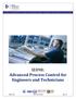 IE098: Advanced Process Control for Engineers and Technicians