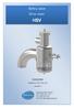HSV. Safety valve Ultra-clean. Instructions. Reference: HSV_NOT_EN Version C