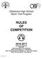 RULES OF COMPETITION