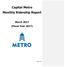 Capital Metro Monthly Ridership Report March 2017 (Fiscal Year 2017)