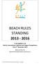 BEACH RULES STANDING