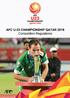 Regulations AFC U-23 Championship Qatar 2016