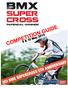 2015 UCI BMX SUPERCROSS WORLD CUP PAPENDAL ARNHEM CONTENTS OF THE COMPETITION GUIDE
