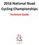2016 National Road Cycling Championships. Technical Guide