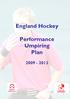 England Hockey. Performance Umpiring Plan