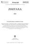 Monograph.     ZOOTAXA