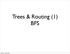 Trees & Routing (1) BFS
