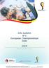 Info bulletin N 1 European Championships Judo