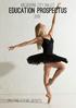 Melbourne City Ballet. Education Prospectus. Creating future Artists