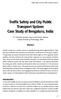 Traffic Safety and City Public Transport System: Case Study of Bengaluru, India