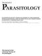 The Journal of. The Journal of the American Society of Parasitologists