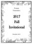2017 Fall Invitational