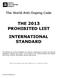 THE 2013 PROHIBITED LIST