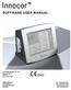 SOFTWARE USER MANUAL. COR-SUM IN / UK Issue A, Rev S/W version INNOVISION A/S Lindvedvej 75 DK-5260 Odense S Denmark