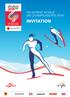 FIS NORDIC WORLD SKI CHAMPIONSHIPS 2019 GREETINGS FROM THE ORGANISER INVITATION. Vorwort Christian Scherer