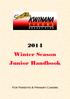 2014 Winter Season Junior Handbook