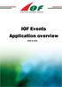 IOF Events Application overview to 2023