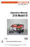 Operation Manual 318 Mobil D