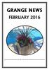 GRANGE NEWS FEBRUARY The Executive Committee reserves the right to determine the suitability of content for this publication.