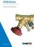 STAD Series. Balancing and control valves. Technical Data Sheet. WattsIndustries.com