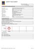 SAFETY DATA SHEET. SDS Version Number: 1.0 SDS Version Date: 27/12/ IDENTIFICATION OF THE MATERIAL AND SUPPLIER