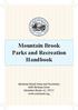 Handbook. Mountain Brook Parks and Recreation Bethune Drive Mountain Brook, AL