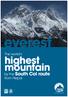 everest highest mountain The world s by the South Col route from Nepal