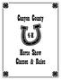 Canyon County 4-H. Horse Show Classes & Rules