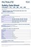 Safety Data Sheet Filtralite HC - HR - MC - NC - NR