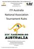 ITF Australia National Association Tournament Rules