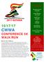 10/17/17 CWWA CONFERENCE 5K WALK/RUN. Run for the Children BECOME AN EVENT SPONSOR! Starting Line Up US $2000. Water Bottles US $1250