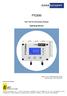 FTC300. Fast Thermal Conductivity Analyzer. Operating Manual