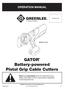 GATOR Battery-powered Pistol Grip Cable Cutters