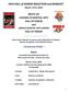2019 HALL of HONOR INDUCTION and BANQUET. - Ceremony Order