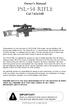 Owner s Manual. PSL-54 Rifle. Cal 7.62x54R